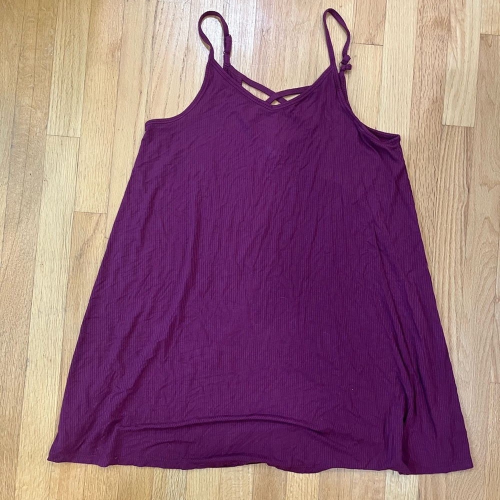 Maroon beach dress